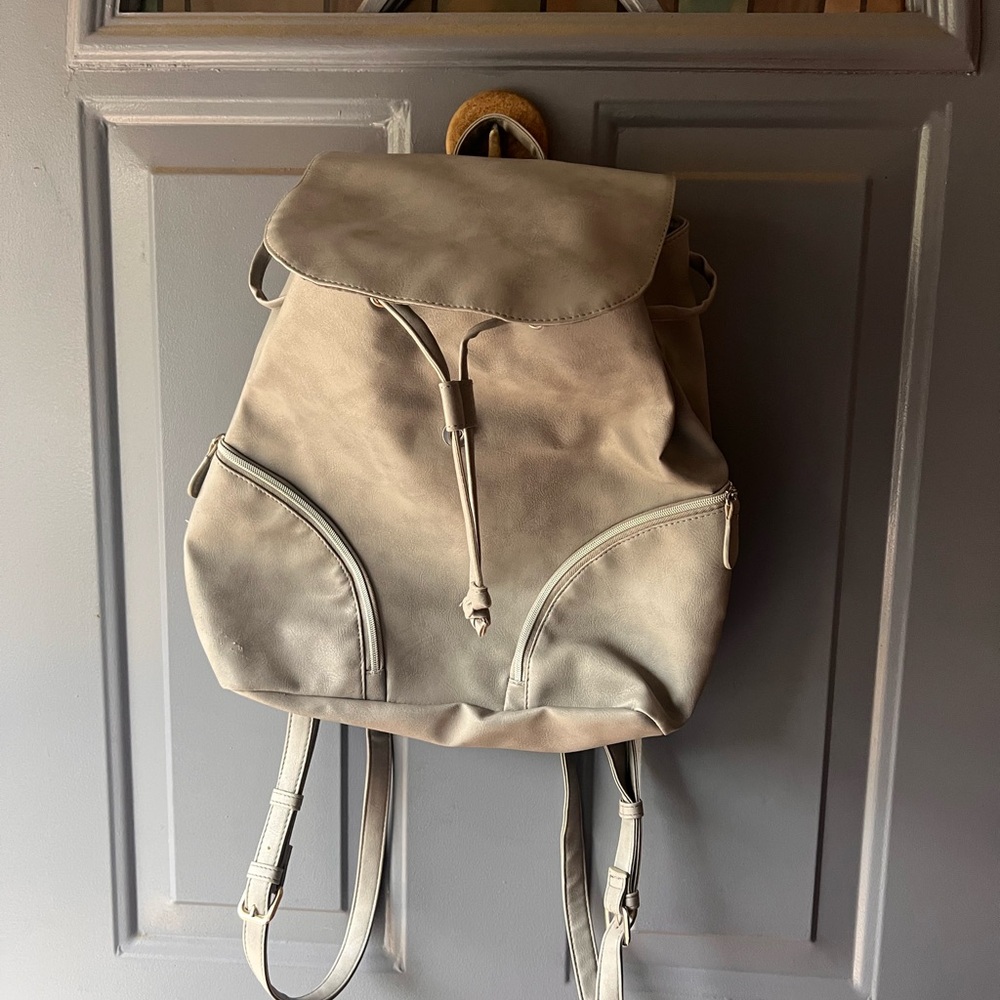Stylish Light Gray Backpack